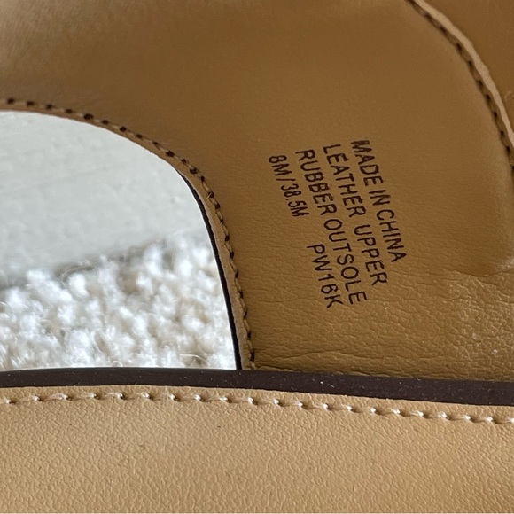 Michael Kors Brown Leather Sandals - Picture 3 of 4